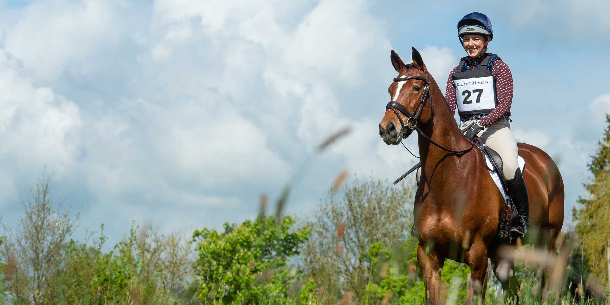 Kent & Masters rider using a jump saddle