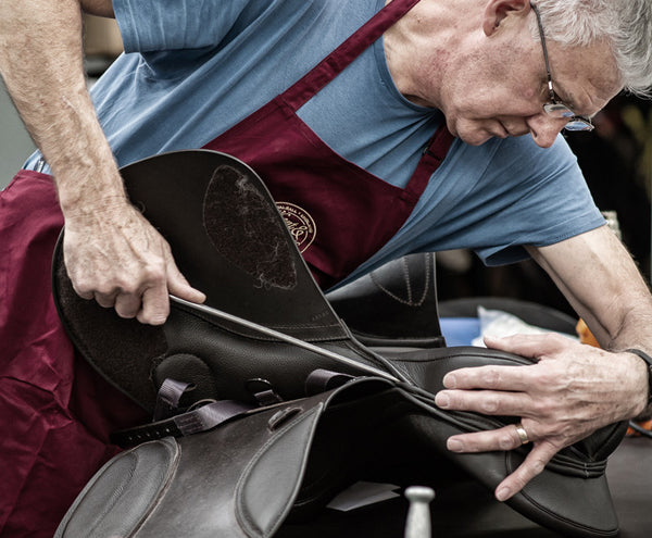 Saddler at work